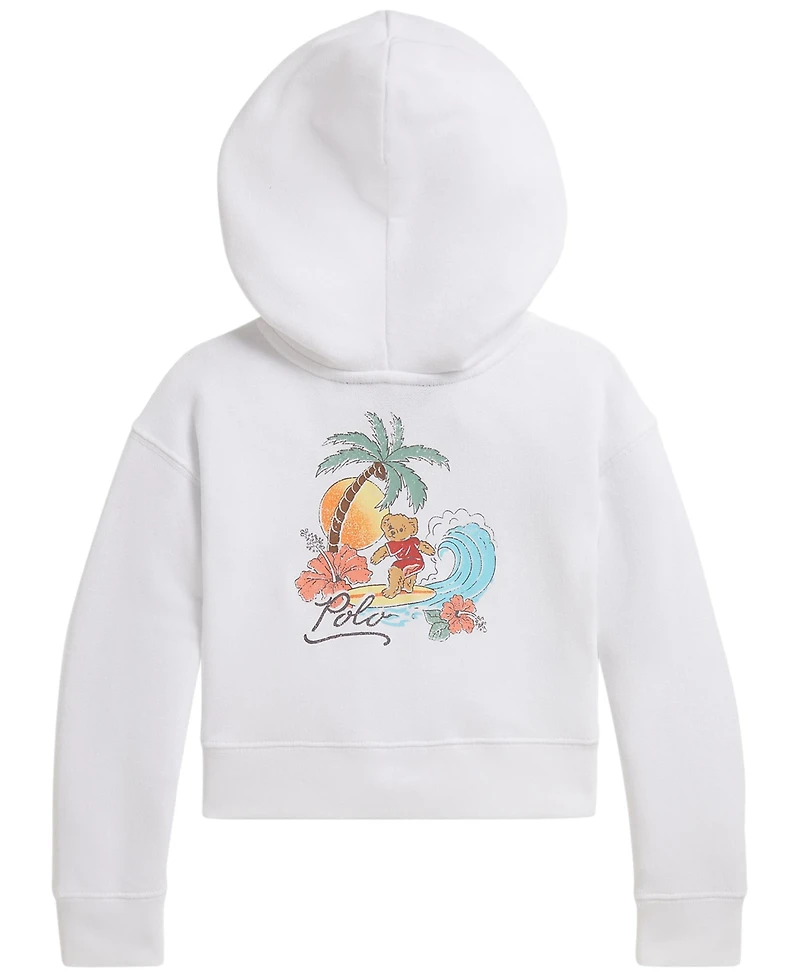 Polo Ralph Lauren Girls' 2T-6X Bear Terry Boxy Full-Zip Hoodie