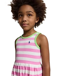 Polo Ralph Lauren Girls' 2T-6X Striped Cotton Jersey Dress