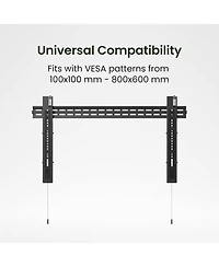 Kanto PF405 Solid Steel Ultra Thin Fixed Tv Mount