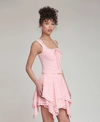 Avec Les Filles Women's Square Neck Dress