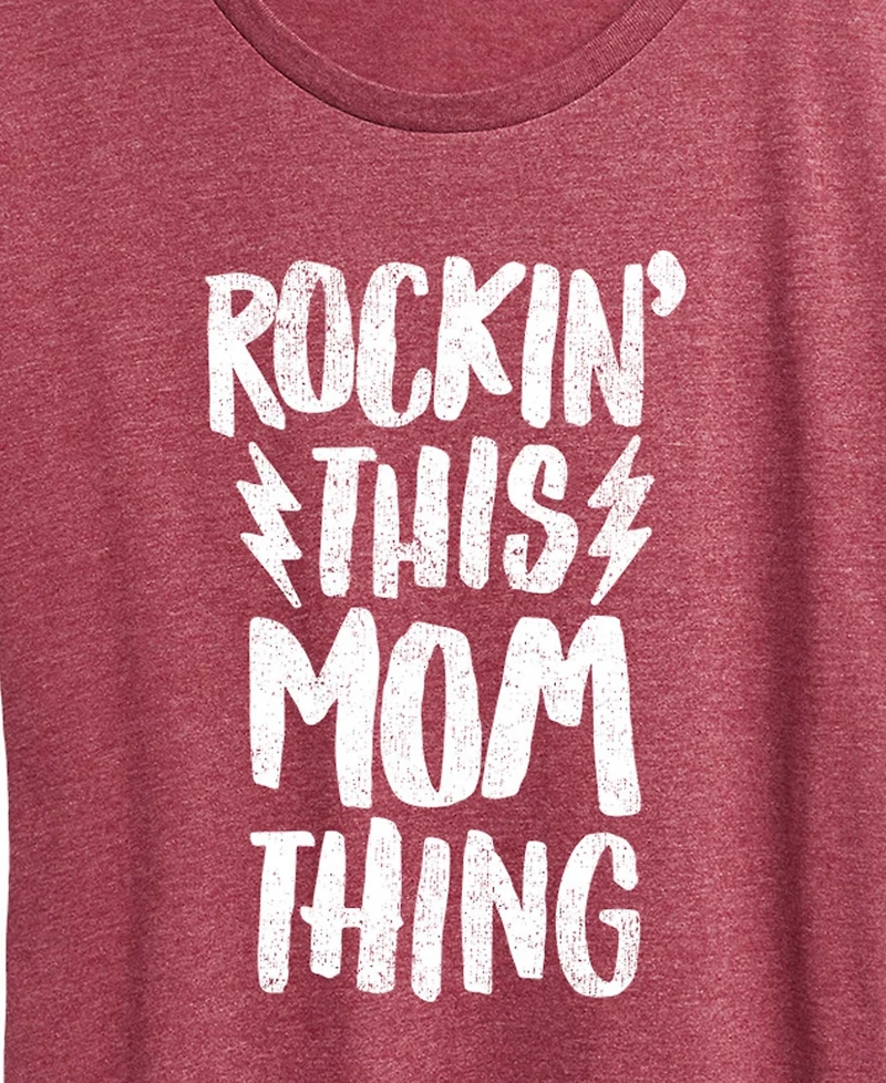Hybrid Apparel Plus Instant Message Rockin This Mom Thing Short-Sleeve Graphic T-Shirt