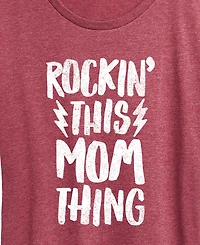 Hybrid Apparel Plus Instant Message Rockin This Mom Thing Short-Sleeve Graphic T-Shirt