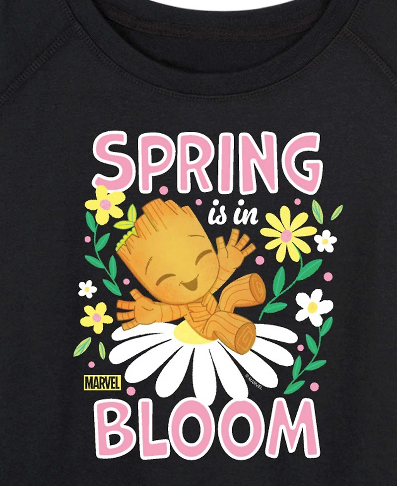 Hybrid Apparel Plus Marvel Spring Is Bloom French Terry Long-Sleeve T-Shirt