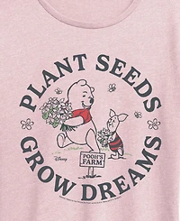 Hybrid Apparel Plus Winnie The Pooh Farm Plant Seeds Short-Sleeve Graphic T-Shirt
