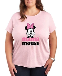 Hybrid Apparel Plus Disney Mama Mouse Minnie Short-Sleeve Graphic T-Shirt