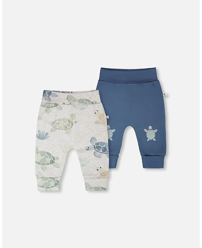 Deux par Baby Boys 2 Pack Cotton Jersey Evolutive Pants