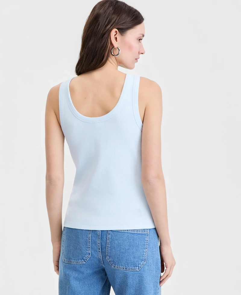 On 34th Women's Double Scoop-Neck Layering Tank Top, Macy's Exclusive