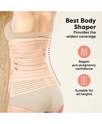 KeaBabies Maternity 2-Pack Revive 3 in 1 Postpartum Belly Band, Post Partum Belly Support Recovery Wrap, Postpartum Waist Binder Shapewear