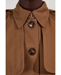 Karen Millen Women's Cape Detail Trench Coat