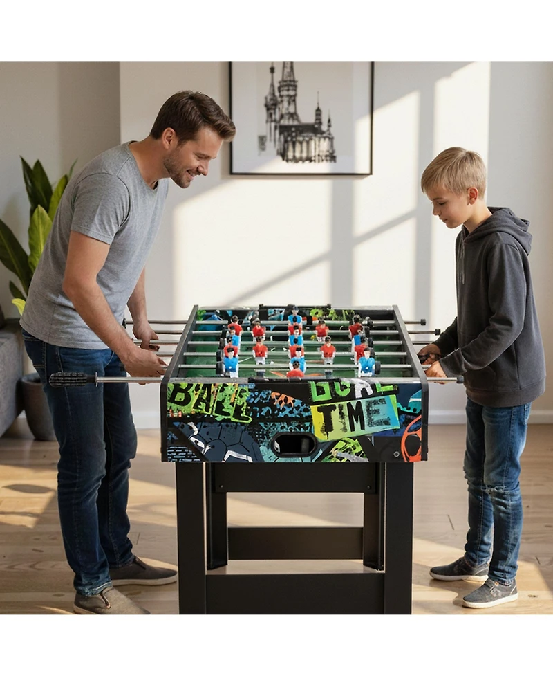 Mecale 37" Mini 2-in-1 Foosball Game Table with Detachable Legs, Tabletop Use