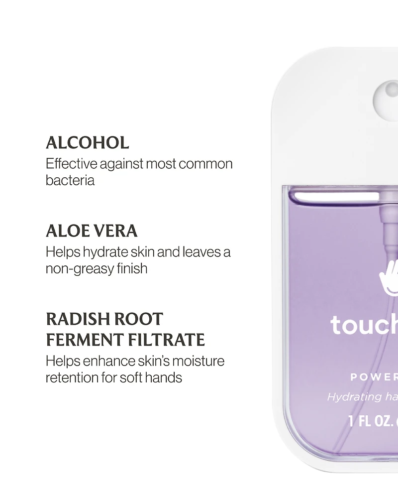 Touchland Power Mist Pure Lavender Hydrating Hand Sanitizer, 1 oz.
