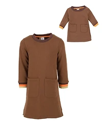 Leveret Big Girls Matching Doll Long Sleeve Tunic Sweatshirt Dress
