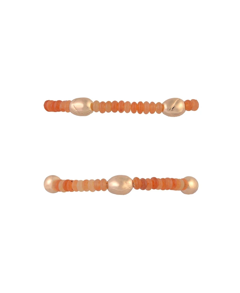 Rachel Rachel Roy 3pc Stretch Bracelet Set with Semi Precious Beads