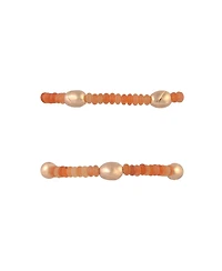 Rachel Rachel Roy 3pc Stretch Bracelet Set with Semi Precious Beads