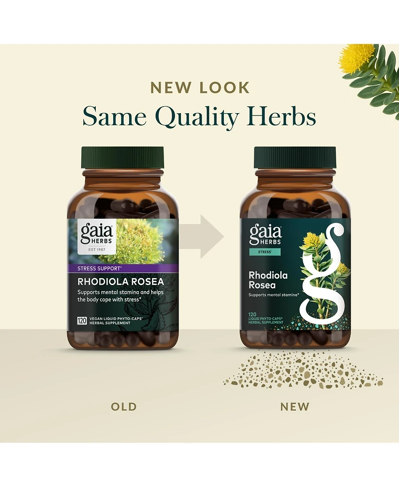 Gaia Herbs Rhodiola Rosea - Stress Support Supplement Traditionally for Supporting Healthy Stamina and Endurance