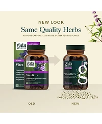 Gaia Herbs Vitex Berry (Chaste Tree) - Supports Hormone Balance & Fertility for Women