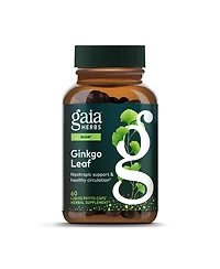 Gaia Herbs Ginkgo Leaf - Traditionally Used to Support Healthy Circulation and Brain Function - Organic, Herbal Supplement