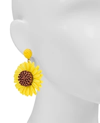 Patrica Nash Gold-Tone Plated Sunflower Earrings