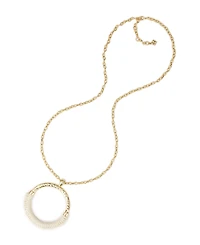 Patrica Nash Gold-Tone Plated Wrapped Ring Pendant Necklace