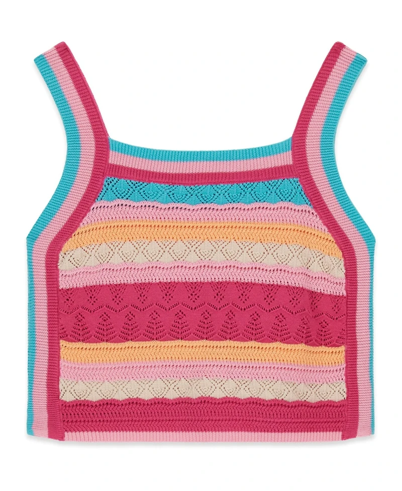 Guess Girls' 7-16 Sleeveless Crochet Top