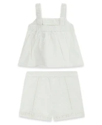 Guess Girls' 7-16 Tank Top and Shorts, 2-Piece Set