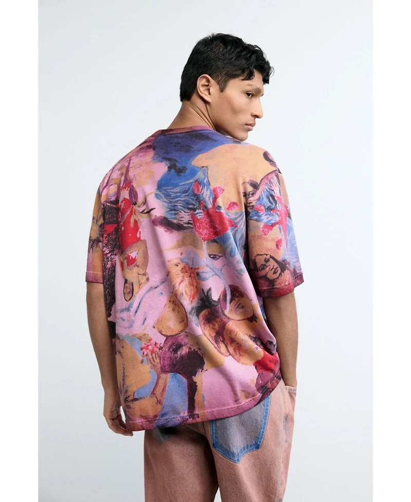 Desigual Men's Floral printed t-shirt