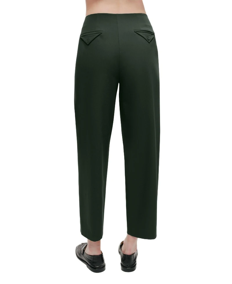 Nocturne Women's Forest Cropped Cigarette Trousers