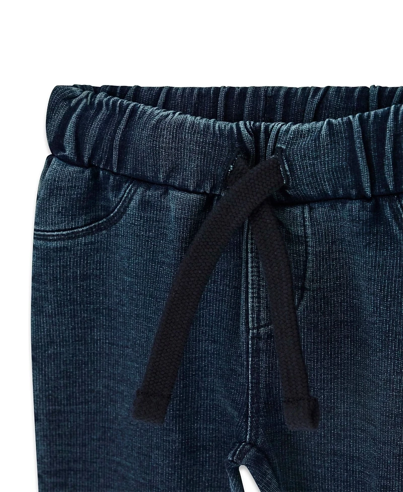 Guess Baby Boys' Long-Sleeve Top and Knit Denim Pants, 2-Piece Set