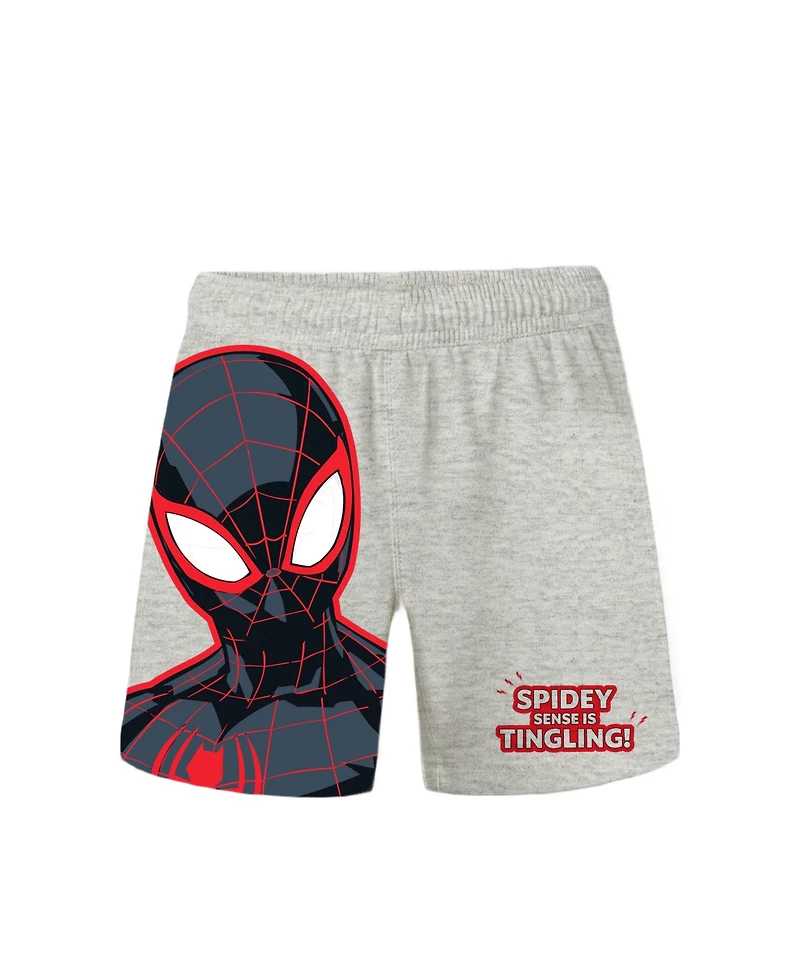 Spider-Man Boys' 2T-7 Miles Morales Shorts, 2-Pack