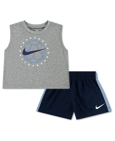 Nike Baby Boys' Goal Mode Tank and Shorts, 2-Piece Set
