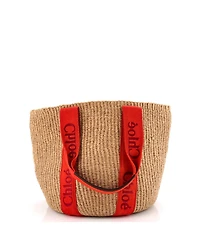 Pre-Owned Chloe Large x Mifuko Woody Tote Raffia