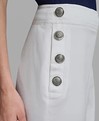 Karl Lagerfeld Paris Women's Wide-Leg Mid-Rise Sailor Pants