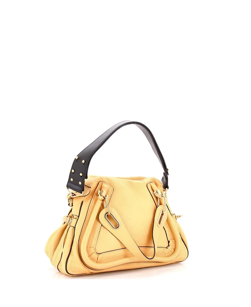 Pre-Owned Chloe Medium Paraty Top Handle Bag Leather