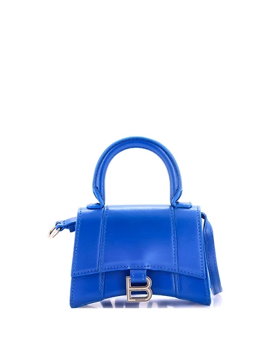 Pre-Owned Balenciaga Mini Hourglass Top Handle Bag Leather