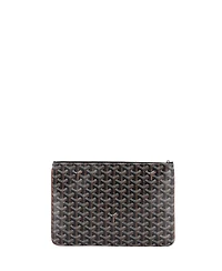 Pre-Owned Goyard Mm Senat Zip Pouch Coated Canvas
