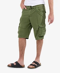 Xray Mens Cargo Shorts Camo & Solid Colors 12.5" Inseam Knee Length Classic Fit Multi Pocket