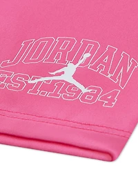 Jordan Baby Girls' Short Sleeve Boxy T-shirt and Shorts 2-Piece Set