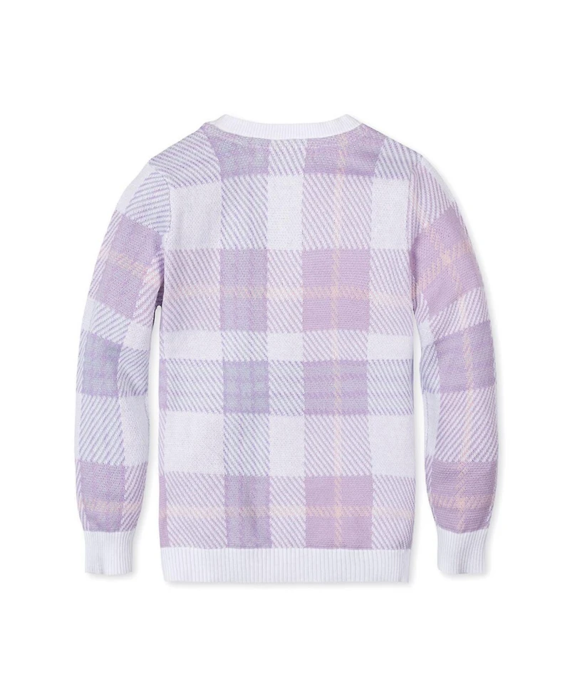 Hope & Henry Boys Organic Long Sleeve V-Neck Intarsia Sweater