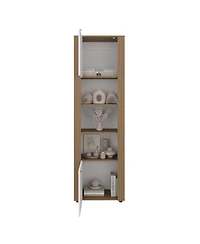 Fm Furniture Liora Vertical Cabinet with Doors for Practical Home Organization