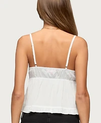 Edikted Women's Halsey Ruffle Tank Top