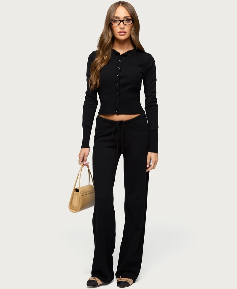 Edikted Women's Montanna Rib Knit Cardigan