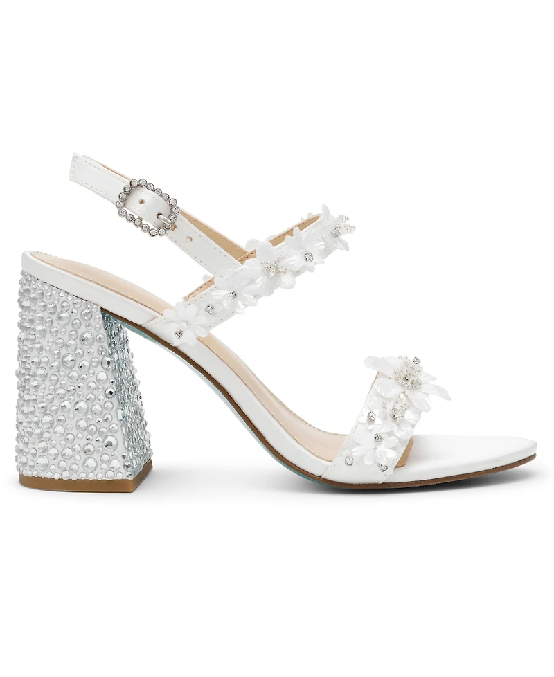 Betsey Johnson Women's Drue Block Heel Dress Sandals