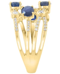 Effy Collection Sapphire (2 ct. t.w.) & Diamond (3/8 ct. t.w.) Ring in 14k Yellow Gold