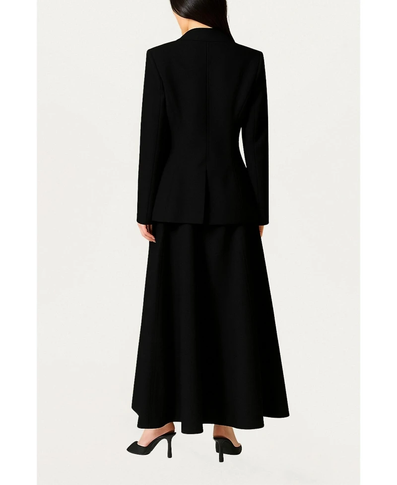 Nocturne Women's Sculpted Single-Button Tailored Jacket