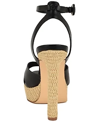Nine West Women's Weston Criss-Cross Round Toe Platform Sandals