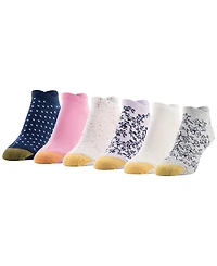 Gold Toe Women's Casual No Magnolia Liner Socks, 6-Pack