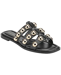 Marc Fisher Women's Zalary Ornamented Strappy Slip-On Sandals