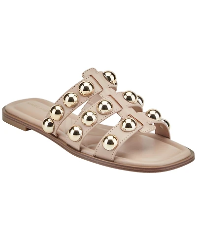 Marc Fisher Women's Zalary Ornamented Strappy Slip-On Sandals