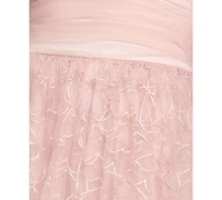 Morgan & Company Juniors' Strapless Keyhole Ball-Gown