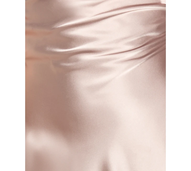 Morgan & Company Juniors' Drape Back Cowl Neck Long Gown